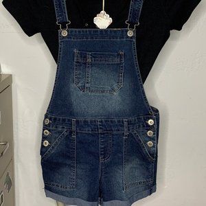Denim Shorts Overalls